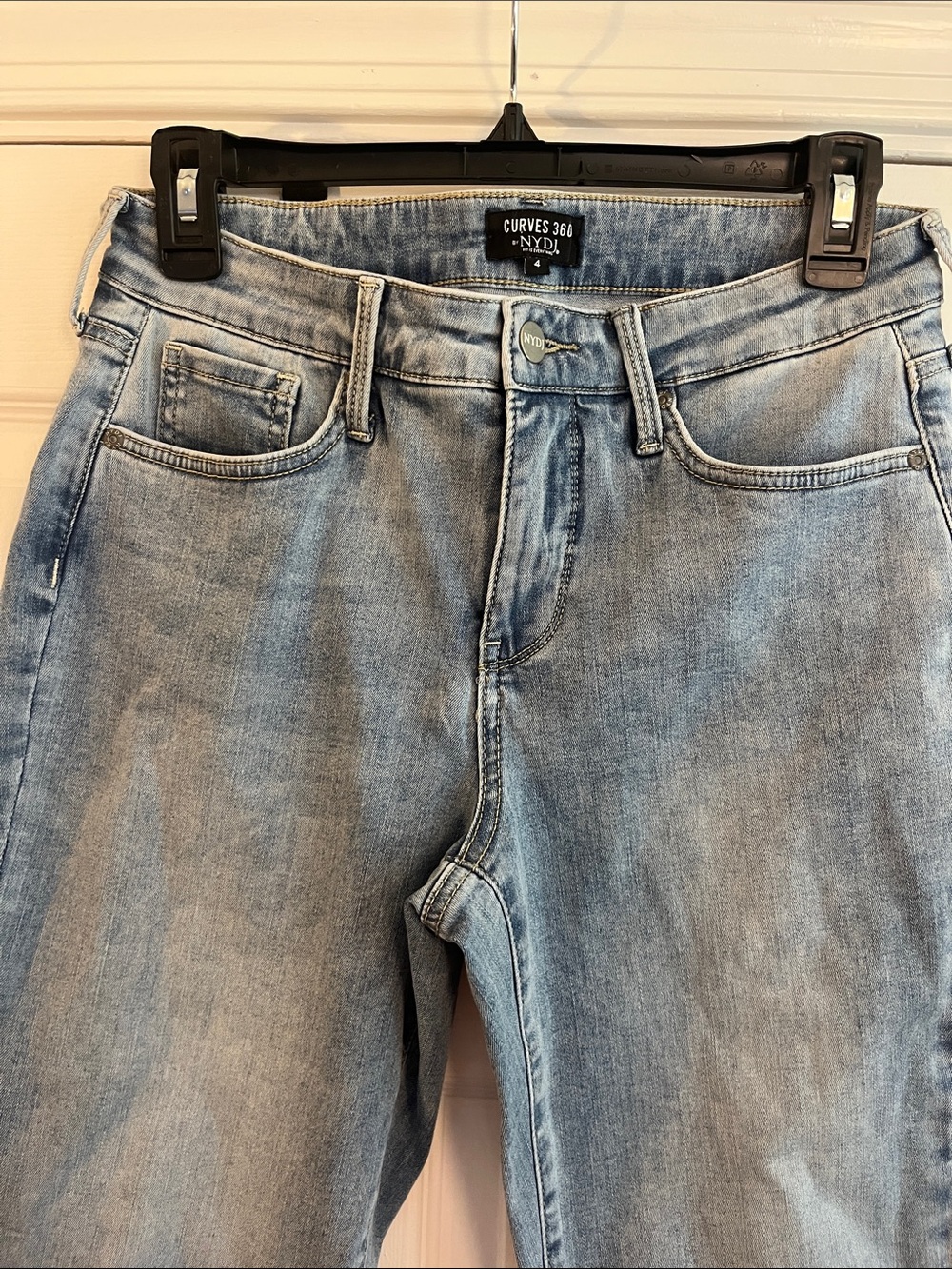 NYDJ Light Wash High-Rise Curves 360 Jeans